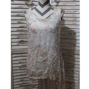 Italy Giusy💯% Silk tunic Top(494)